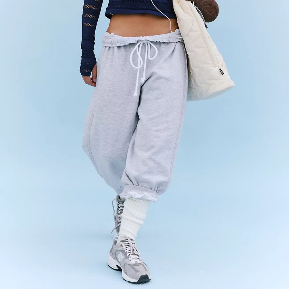 FP Movement by Free People Flutter Cropped Joggers Grey XS